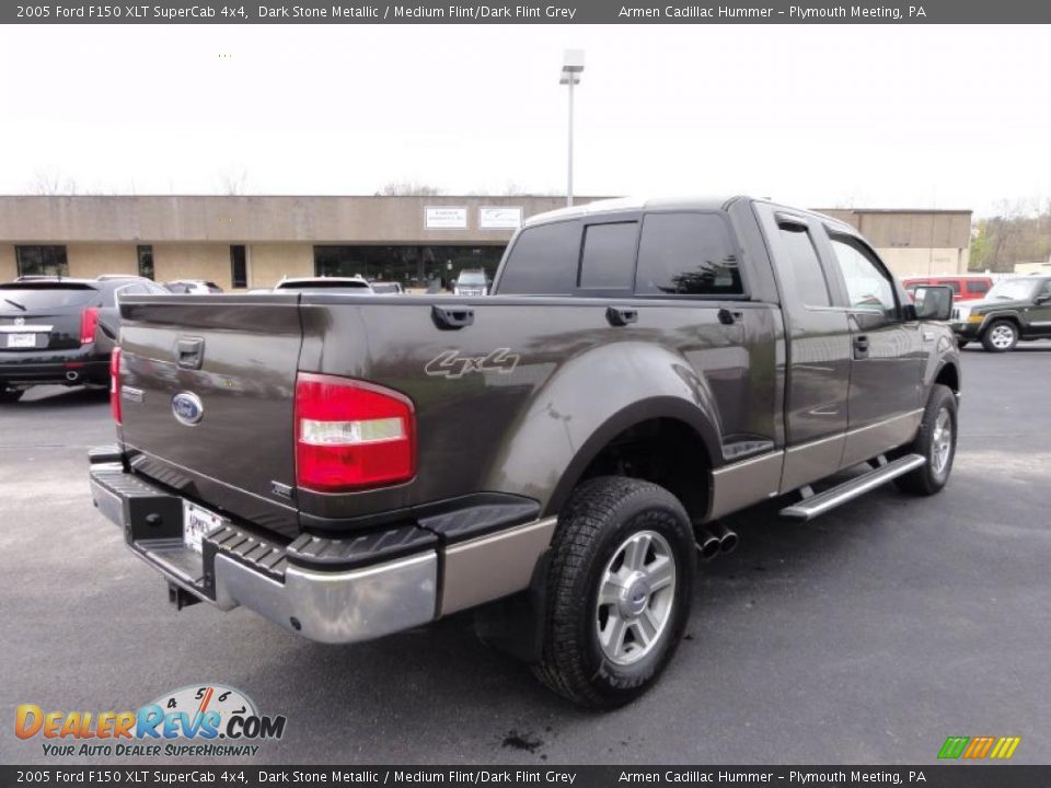 2005 Ford F150 XLT SuperCab 4x4 Dark Stone Metallic / Medium Flint/Dark Flint Grey Photo #8