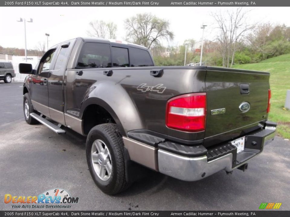 2005 Ford F150 XLT SuperCab 4x4 Dark Stone Metallic / Medium Flint/Dark Flint Grey Photo #10