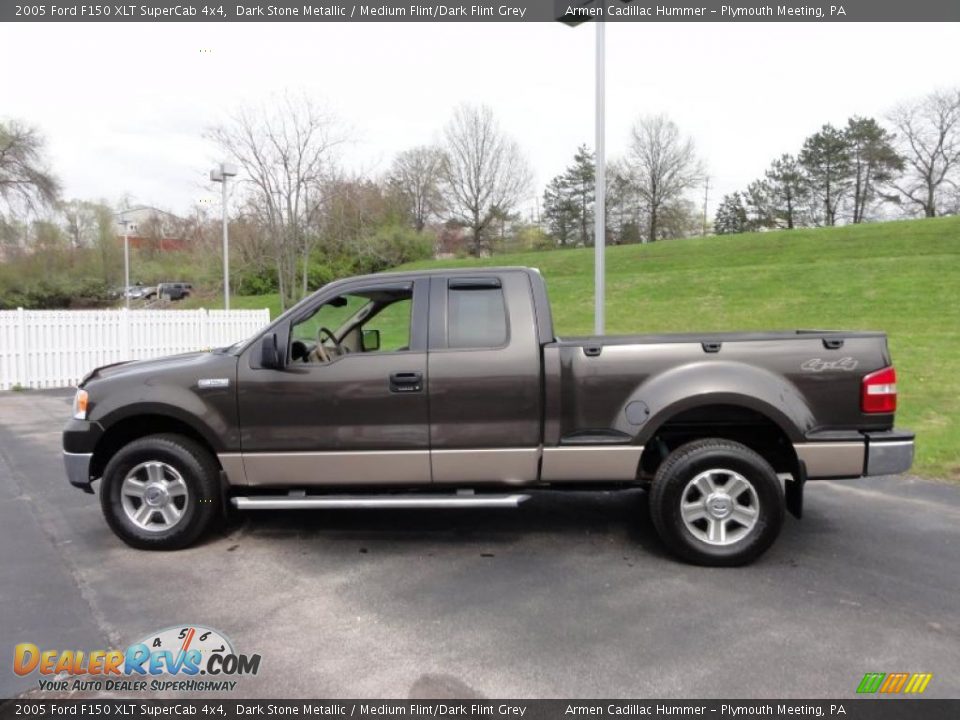Dark Stone Metallic 2005 Ford F150 XLT SuperCab 4x4 Photo #11