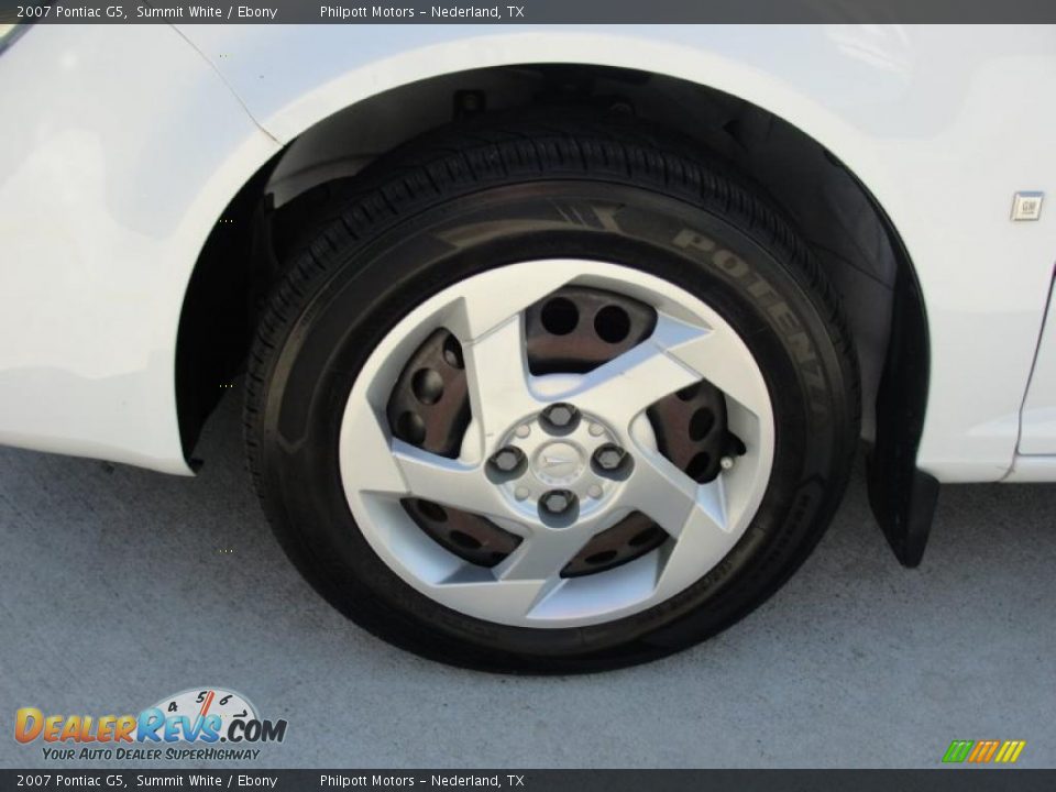 2007 Pontiac G5 Summit White / Ebony Photo #12