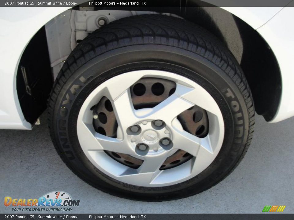 2007 Pontiac G5 Summit White / Ebony Photo #13