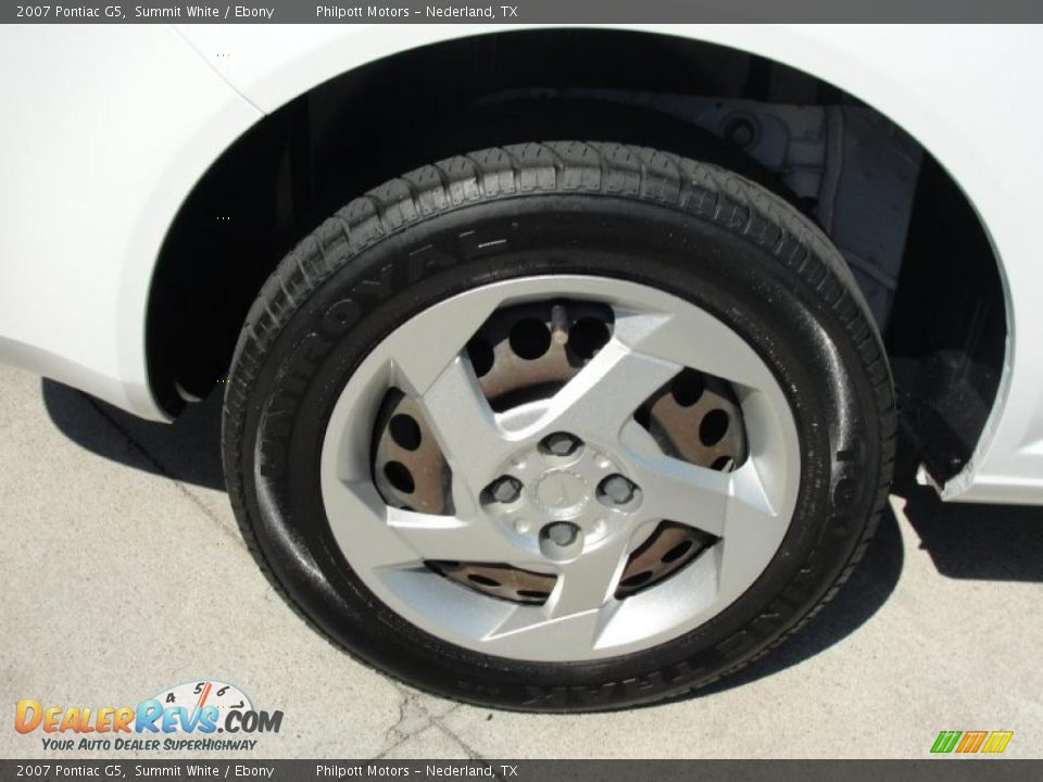 2007 Pontiac G5 Summit White / Ebony Photo #14