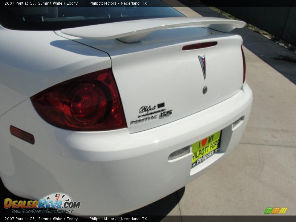 2007 Pontiac G5 Summit White / Ebony Photo #20