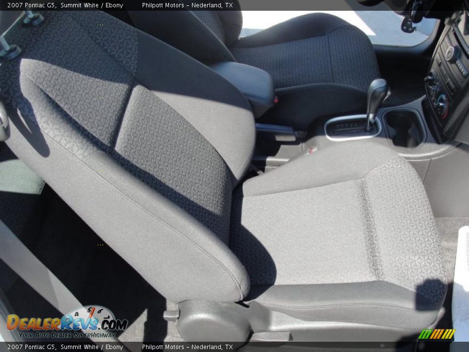 2007 Pontiac G5 Summit White / Ebony Photo #24