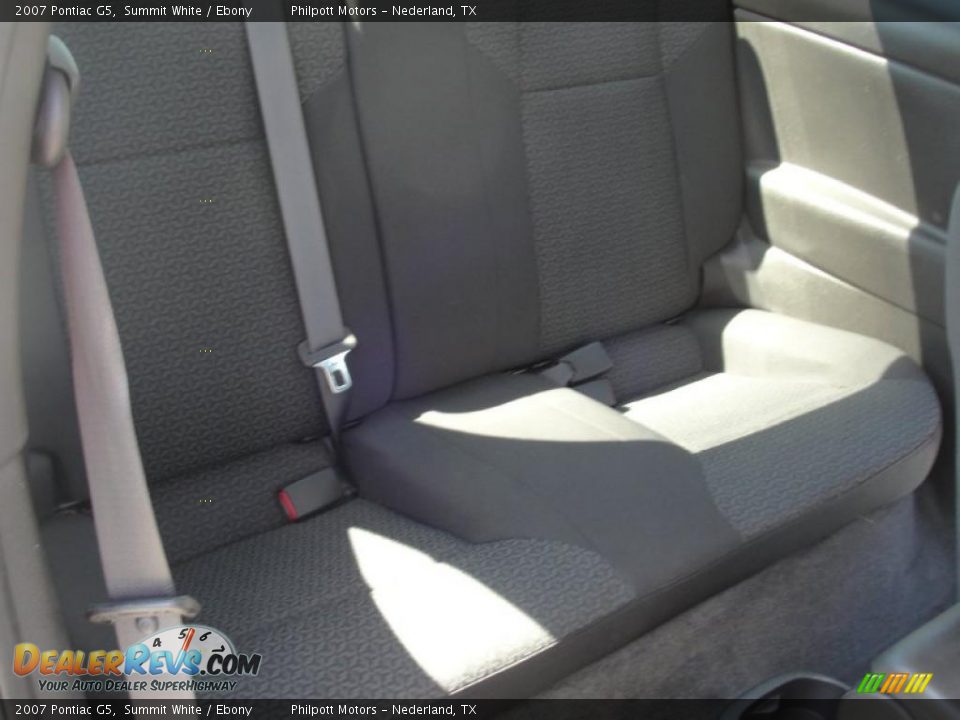 2007 Pontiac G5 Summit White / Ebony Photo #25