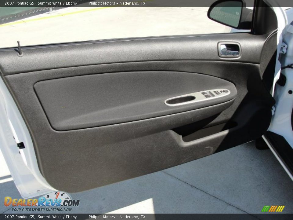 2007 Pontiac G5 Summit White / Ebony Photo #27