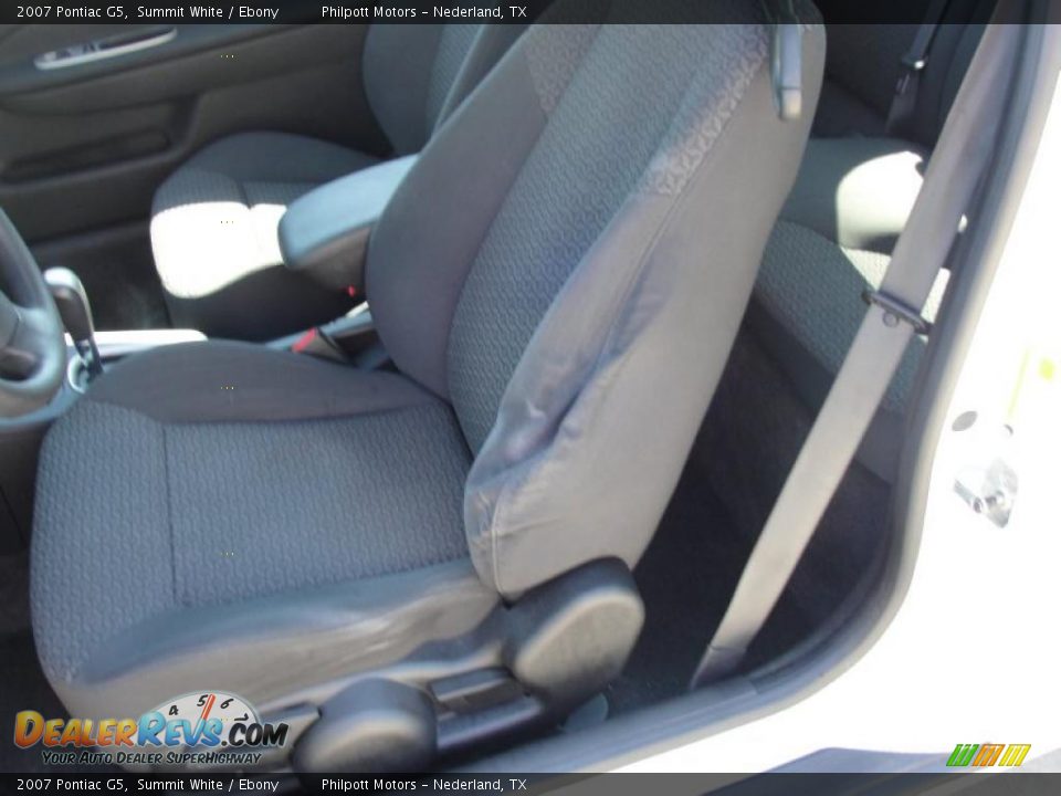 2007 Pontiac G5 Summit White / Ebony Photo #29