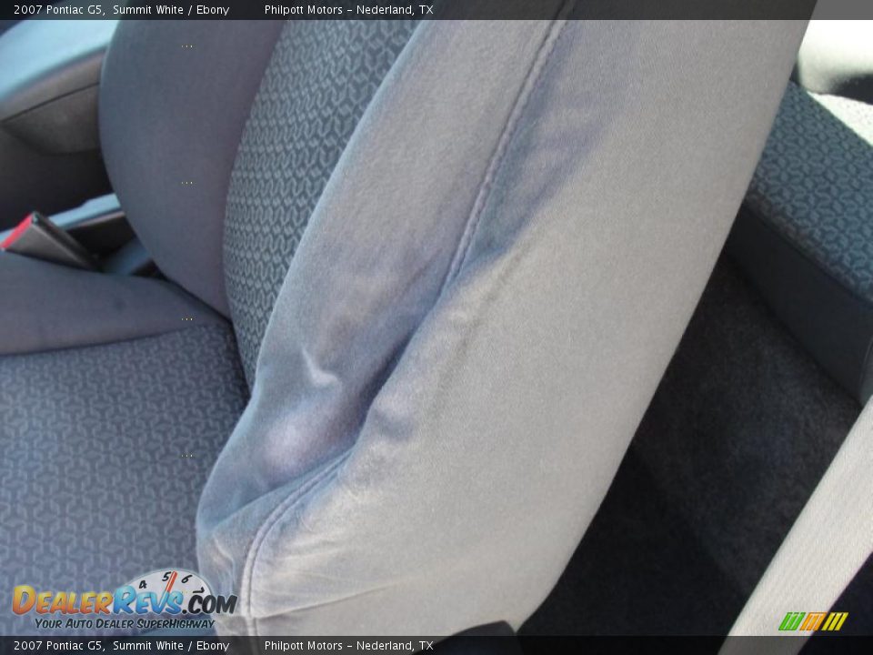 2007 Pontiac G5 Summit White / Ebony Photo #30