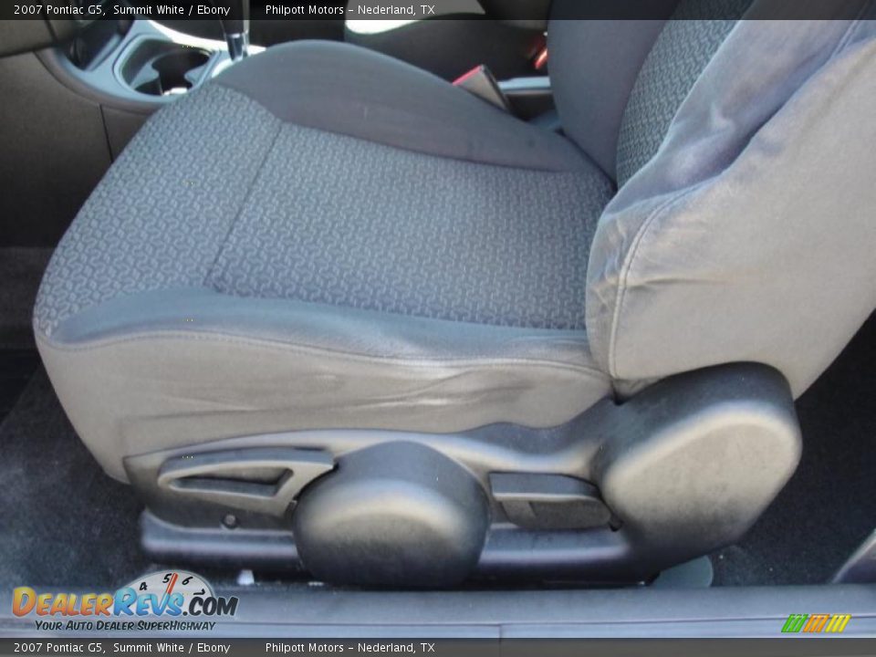 2007 Pontiac G5 Summit White / Ebony Photo #31