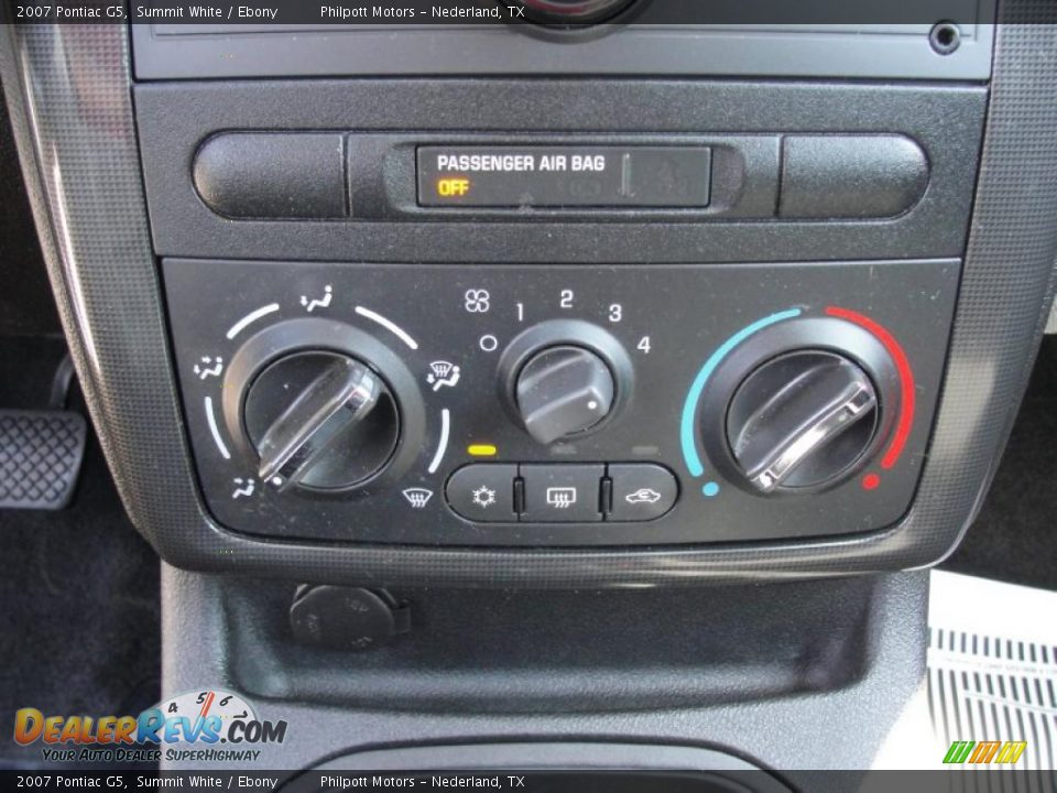 2007 Pontiac G5 Summit White / Ebony Photo #35