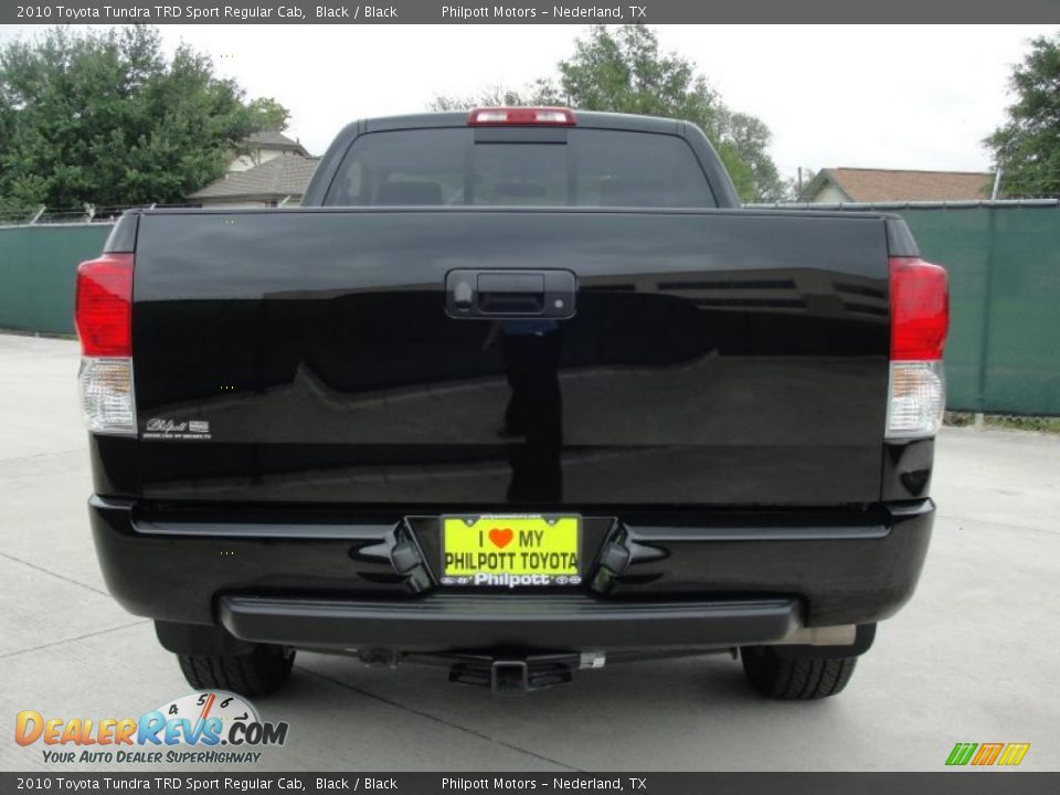 2010 Toyota Tundra TRD Sport Regular Cab Black / Black Photo #4