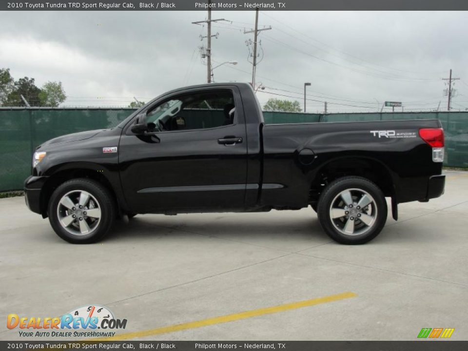 2010 Toyota Tundra TRD Sport Regular Cab Black / Black Photo #6
