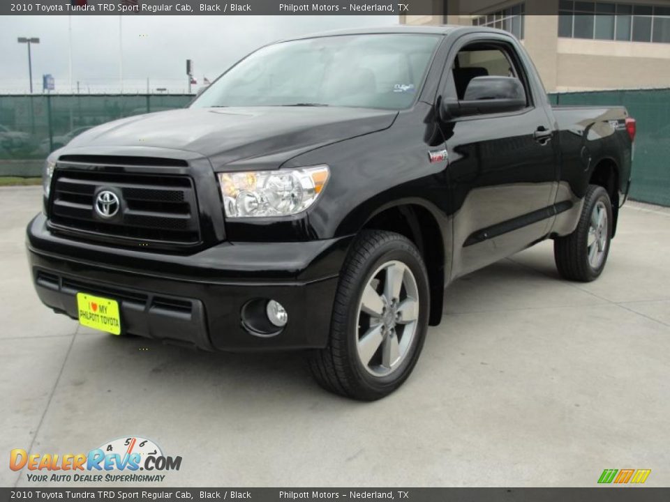 2010 Toyota Tundra TRD Sport Regular Cab Black / Black Photo #7