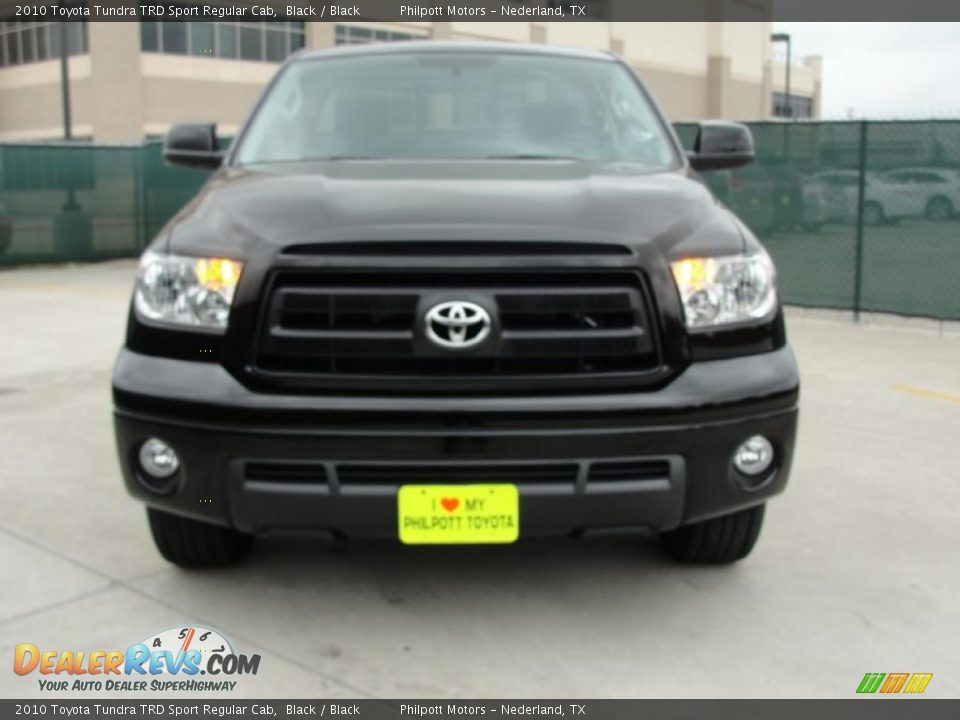 2010 Toyota Tundra TRD Sport Regular Cab Black / Black Photo #8