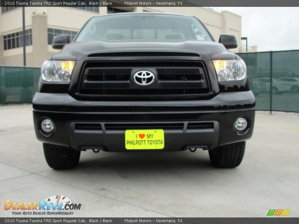 2010 Toyota Tundra TRD Sport Regular Cab Black / Black Photo #9