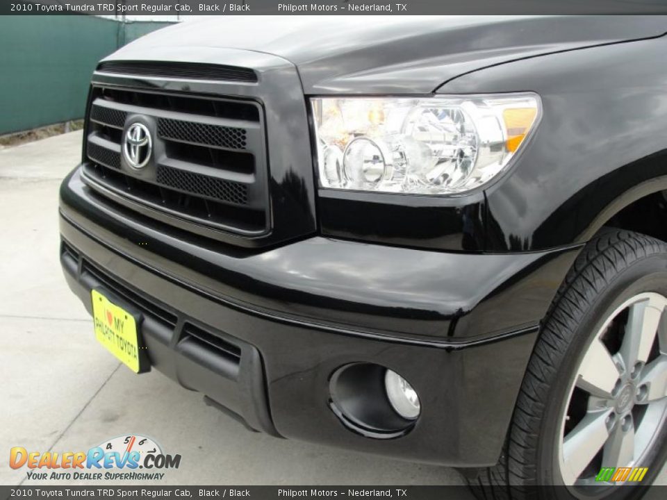 2010 Toyota Tundra TRD Sport Regular Cab Black / Black Photo #12