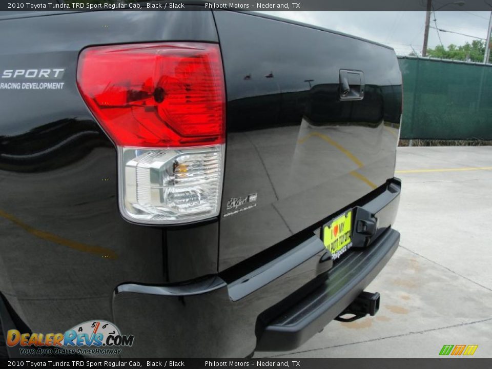 2010 Toyota Tundra TRD Sport Regular Cab Black / Black Photo #25