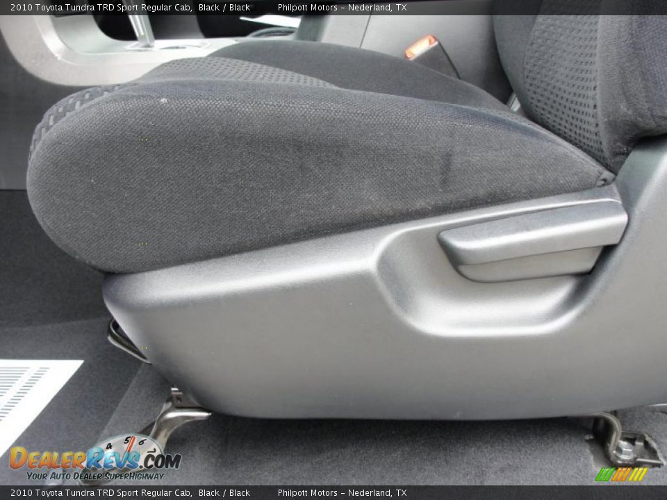 2010 Toyota Tundra TRD Sport Regular Cab Black / Black Photo #36