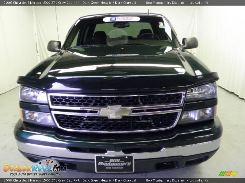 2006 Chevrolet Silverado 1500 Z71 Crew Cab 4x4 Dark Green Metallic / Dark Charcoal Photo #2