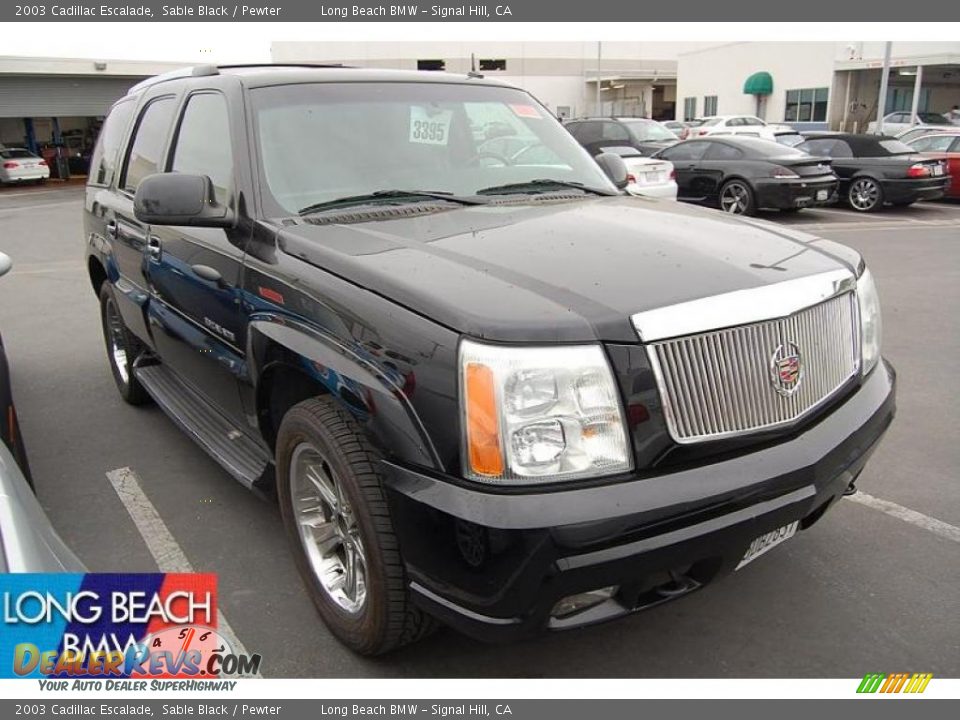 2003 Cadillac Escalade Sable Black / Pewter Photo #1