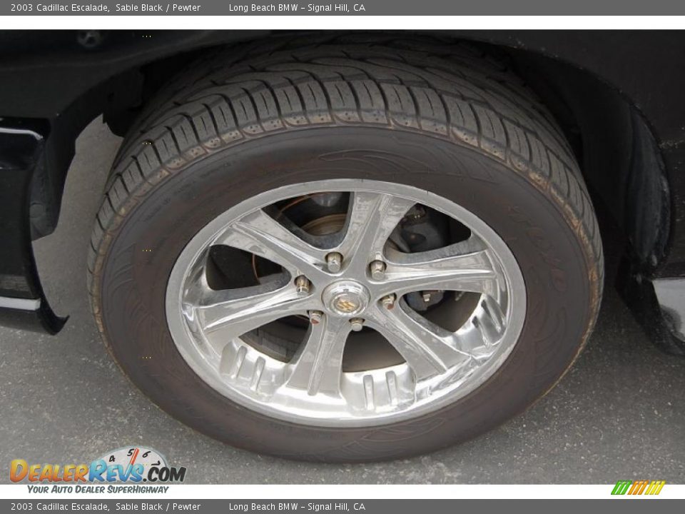 2003 Cadillac Escalade Sable Black / Pewter Photo #2