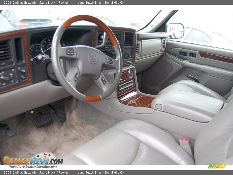 Pewter Interior - 2003 Cadillac Escalade  Photo #3