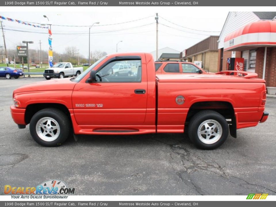 1998 Dodge Ram 1500 SS/T Regular Cab Flame Red / Gray Photo #3