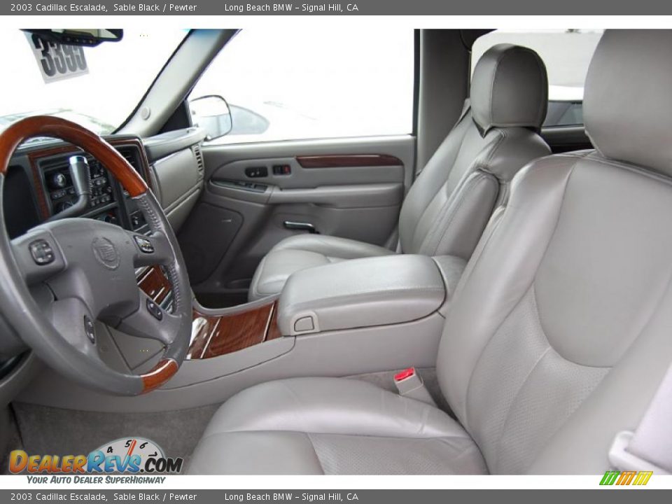 Pewter Interior - 2003 Cadillac Escalade  Photo #4