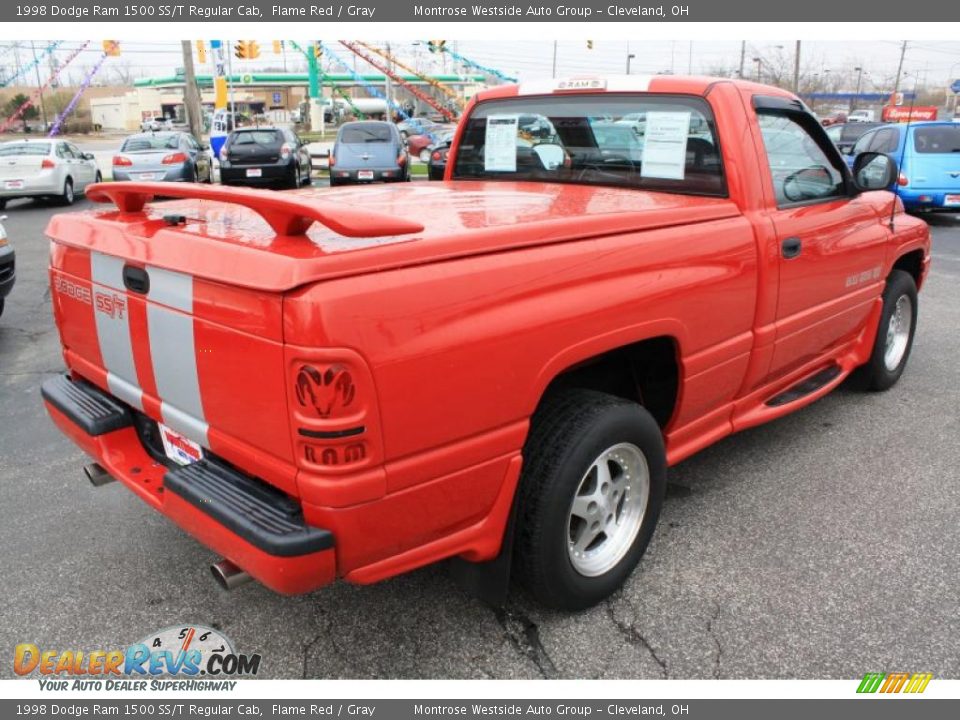 1998 Dodge Ram 1500 SS/T Regular Cab Flame Red / Gray Photo #6
