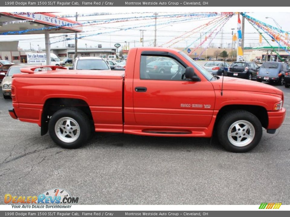 1998 Dodge Ram 1500 SS/T Regular Cab Flame Red / Gray Photo #7