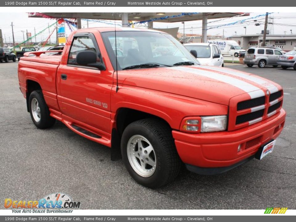 1998 Dodge Ram 1500 SS/T Regular Cab Flame Red / Gray Photo #8