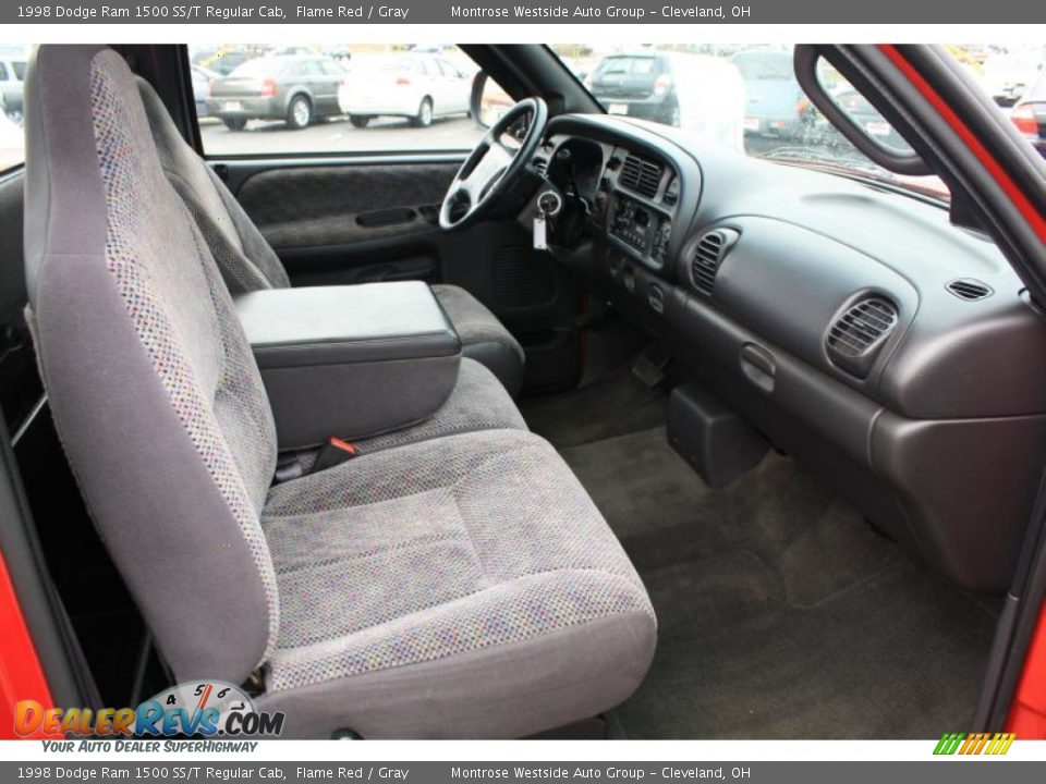 1998 Dodge Ram 1500 SS/T Regular Cab Flame Red / Gray Photo #14