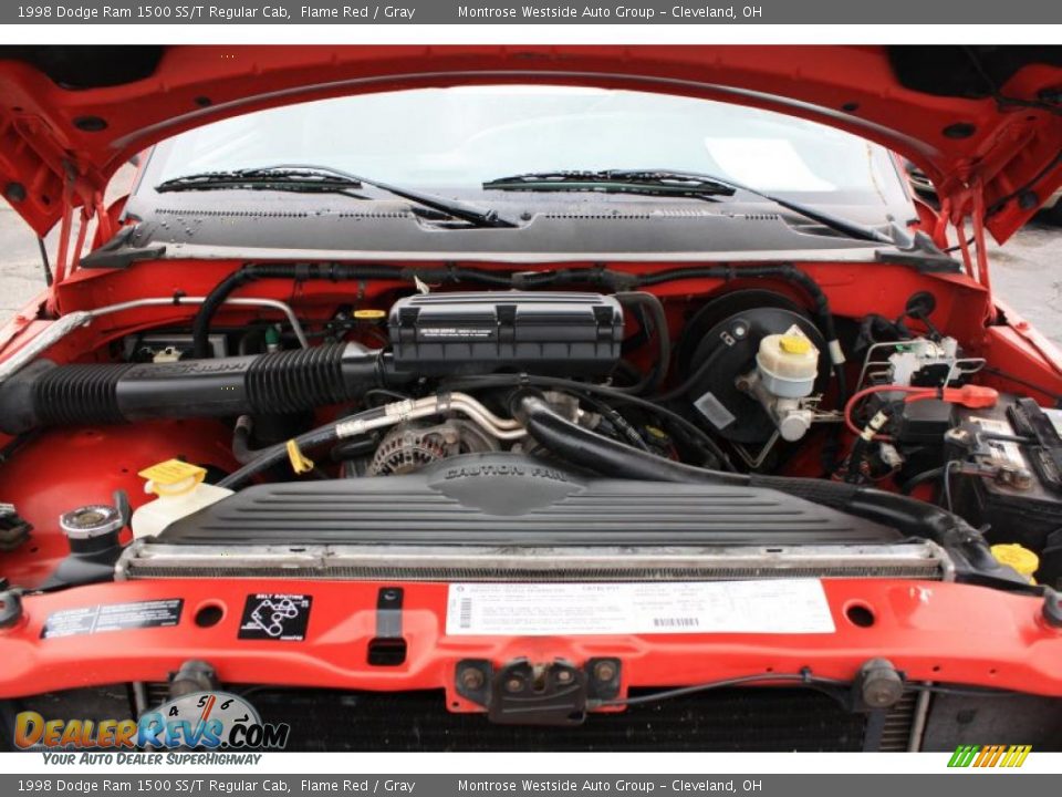 1998 Dodge Ram 1500 SS/T Regular Cab Flame Red / Gray Photo #15