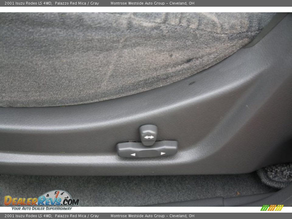 2001 Isuzu Rodeo LS 4WD Palazzo Red Mica / Gray Photo #13