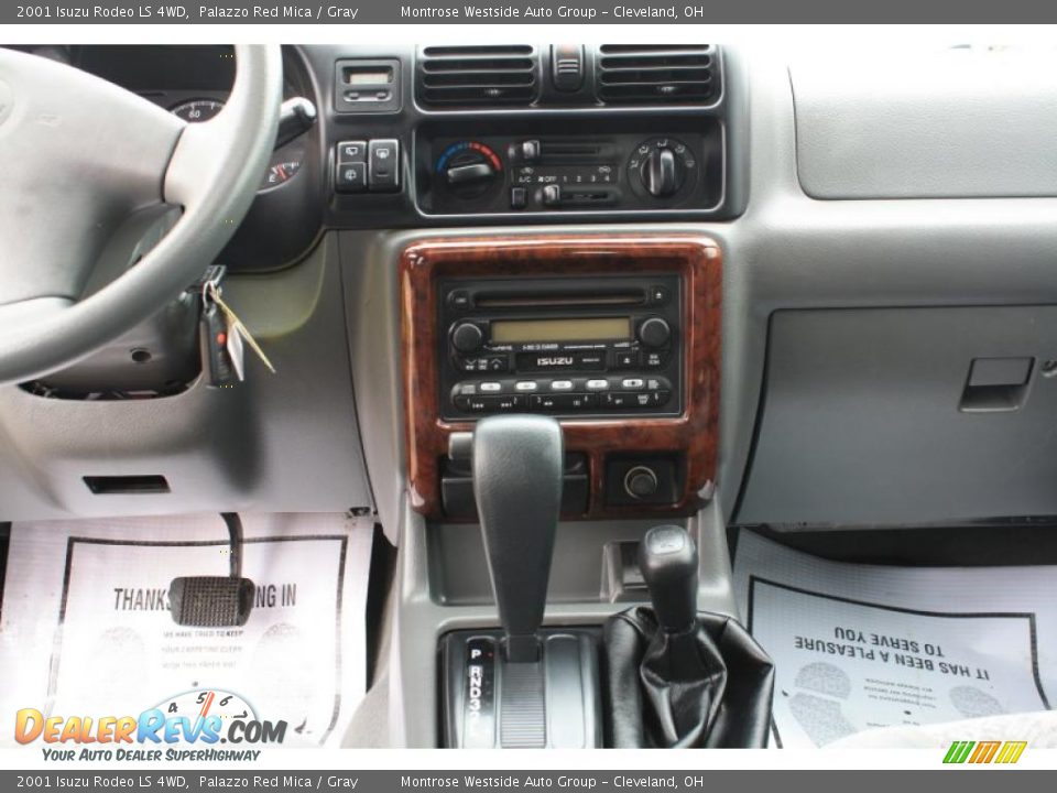 2001 Isuzu Rodeo LS 4WD Palazzo Red Mica / Gray Photo #15