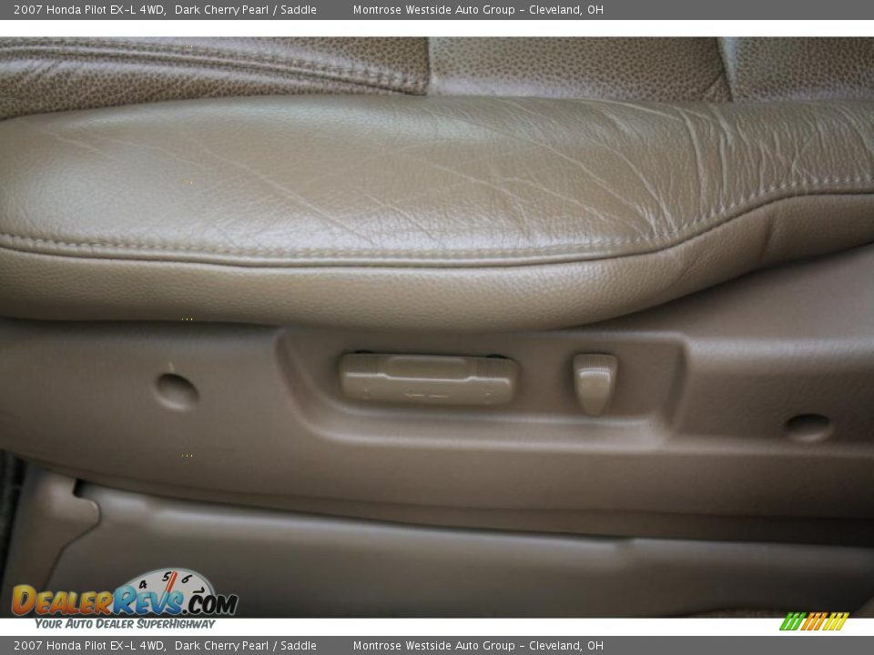 2007 Honda Pilot EX-L 4WD Dark Cherry Pearl / Saddle Photo #11
