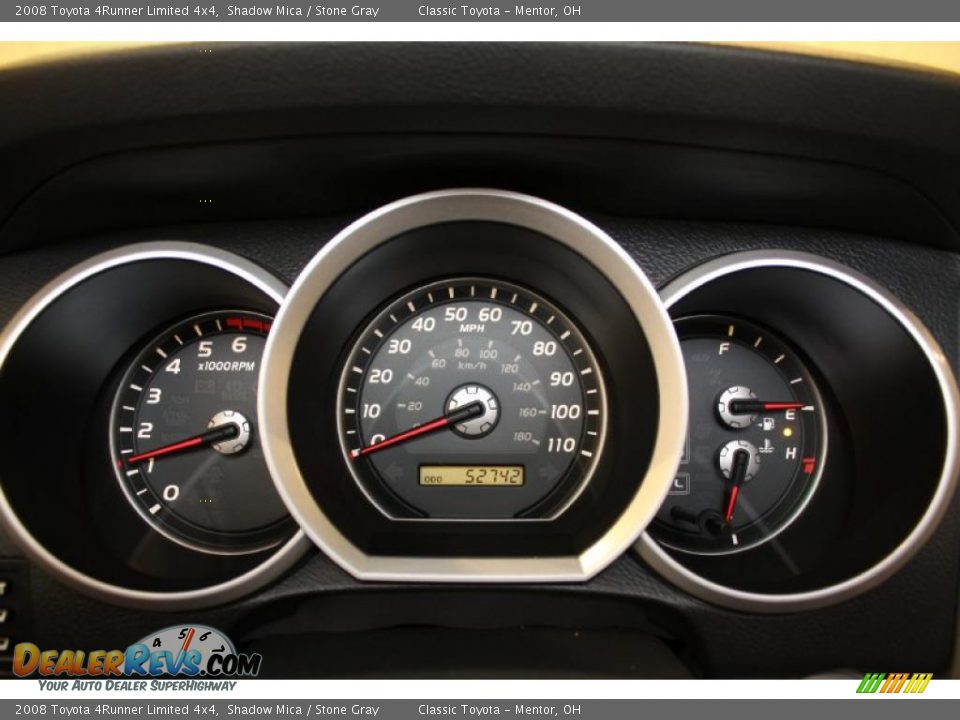 2008 Toyota 4Runner Limited 4x4 Gauges Photo #12