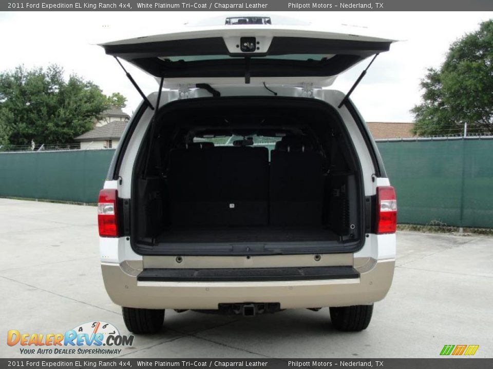 2011 Ford Expedition EL King Ranch 4x4 White Platinum Tri-Coat / Chaparral Leather Photo #21