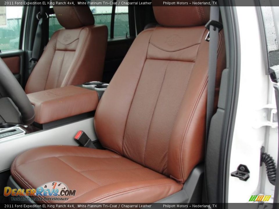 Chaparral Leather Interior - 2011 Ford Expedition EL King Ranch 4x4 Photo #31