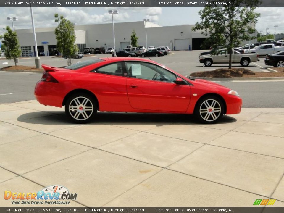 Laser Red Tinted Metallic 2002 Mercury Cougar V6 Coupe Photo #4