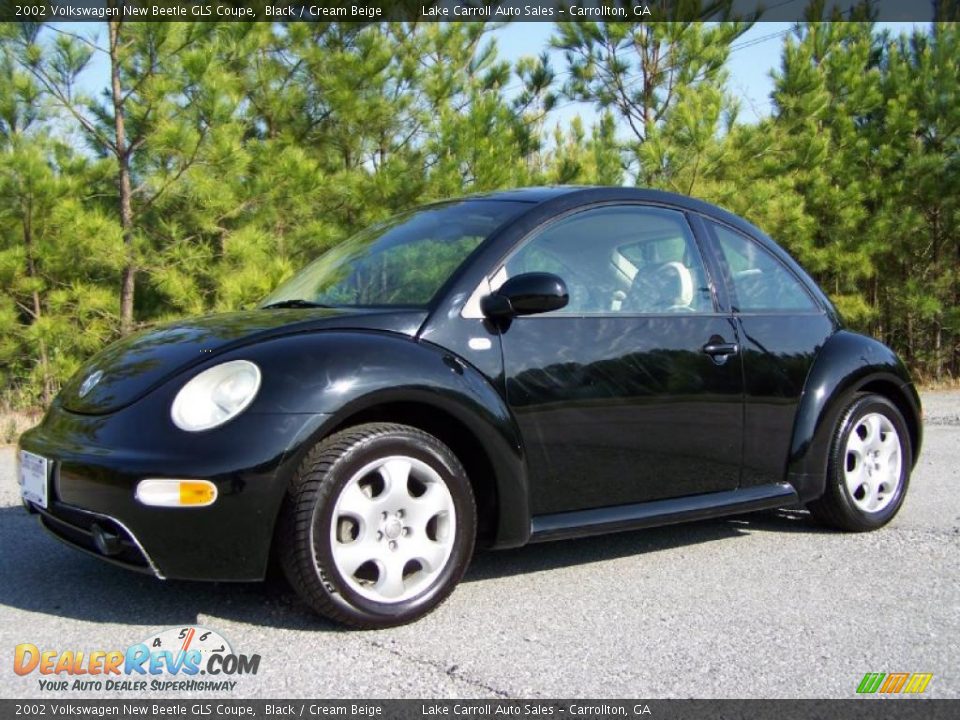 Black 2002 Volkswagen New Beetle GLS Coupe Photo #2
