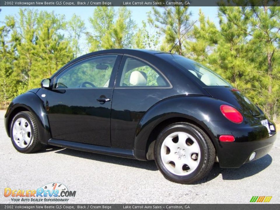 2002 Volkswagen New Beetle GLS Coupe Black / Cream Beige Photo #4