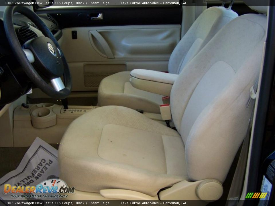 2002 Volkswagen New Beetle GLS Coupe Black / Cream Beige Photo #5