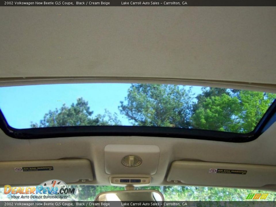2002 Volkswagen New Beetle GLS Coupe Black / Cream Beige Photo #9