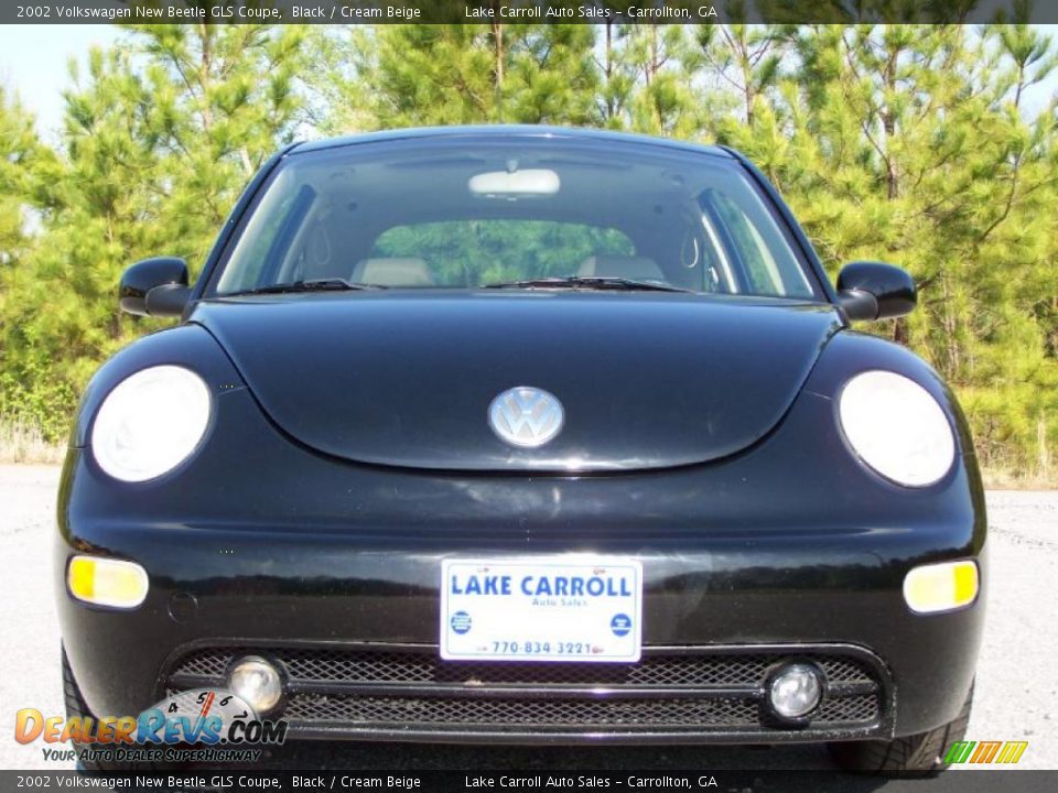 2002 Volkswagen New Beetle GLS Coupe Black / Cream Beige Photo #13