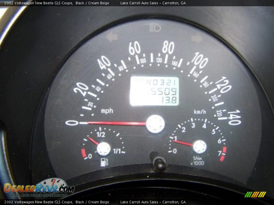 2002 Volkswagen New Beetle GLS Coupe Black / Cream Beige Photo #18