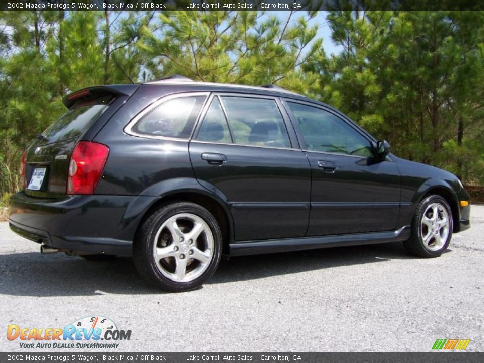 2002 Mazda Protege 5 Wagon Black Mica / Off Black Photo #3
