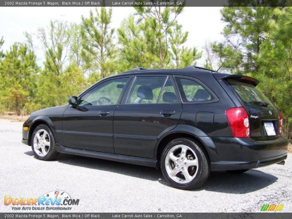 2002 Mazda Protege 5 Wagon Black Mica / Off Black Photo #4