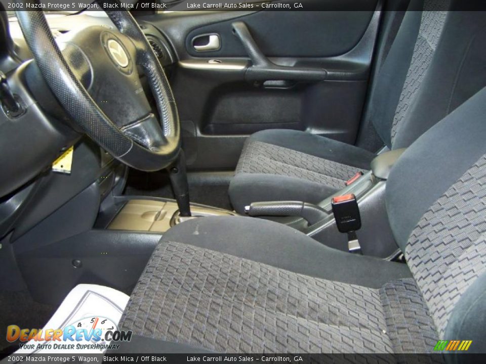 Off Black Interior - 2002 Mazda Protege 5 Wagon Photo #5