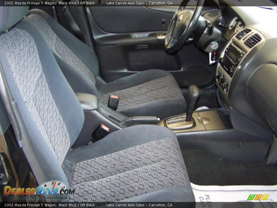 Off Black Interior 2002 Mazda Protege 5 Wagon Photo 6